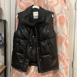 Black Leather Vest